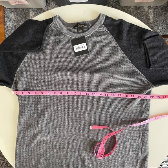 Stewart of Scotland Men’s Sweater Cotton Cashmere Size XL Waffle Knit New - Picture 3 of 8